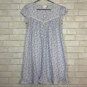 Eileen West Cotton Floral Nightgown S